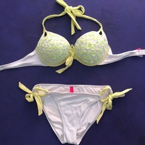 White push-up top bathing suit. Victoria’s Secret